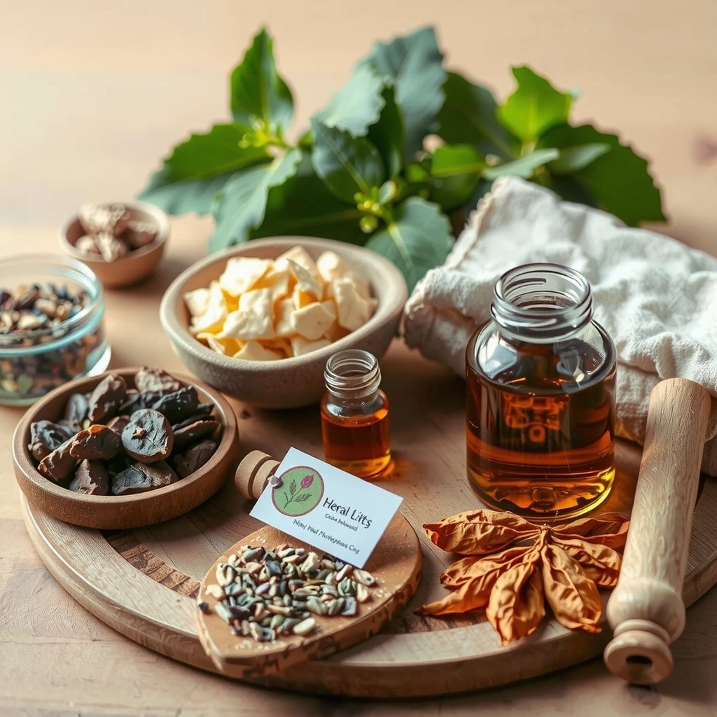 Natural herbs and botanicals for wellness