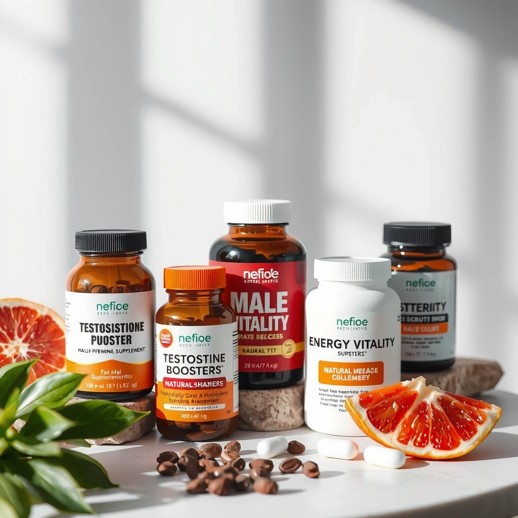 Premium male vitality supplements and natural energy boosters